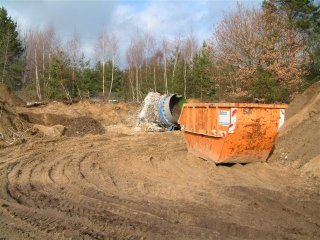 Fundament abgerissen