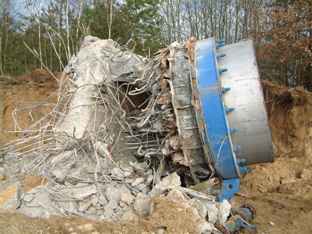 Fundament des Wasserturms
